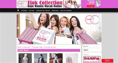 Desktop Screenshot of elokcollection.com
